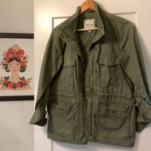 Madewell olive green utility jacket